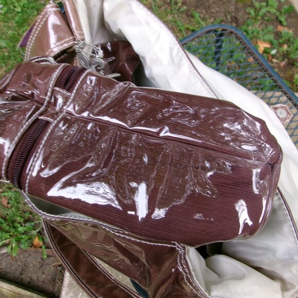 Kalencom New Orleans 2960 Chocolate Corduroy Laminated Diaper Buckle Bag NEW NWT - Picture 13 of 16